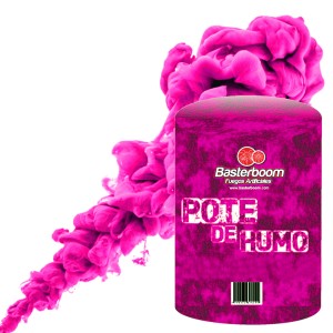 POTE DE HUMO GRANDE ROSA x 1u